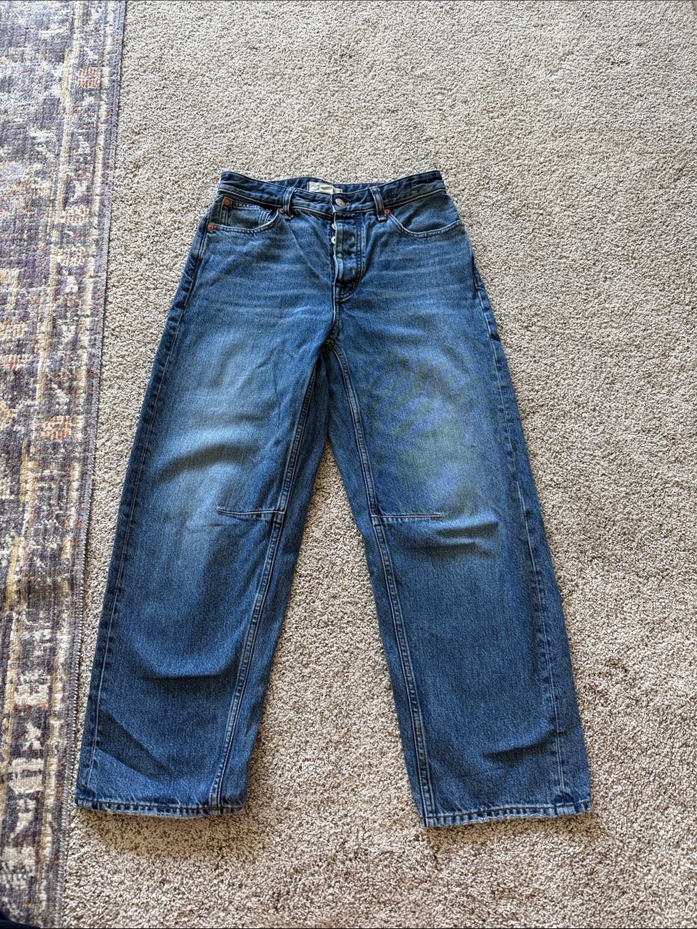 Madewell Darted Barrel Leg Jeans